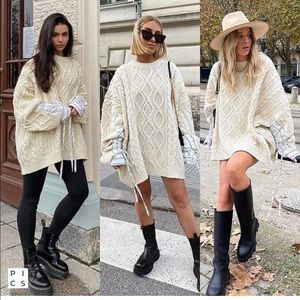 NWT Storets Sadie Shirt Combo Knit Pullover in Gray